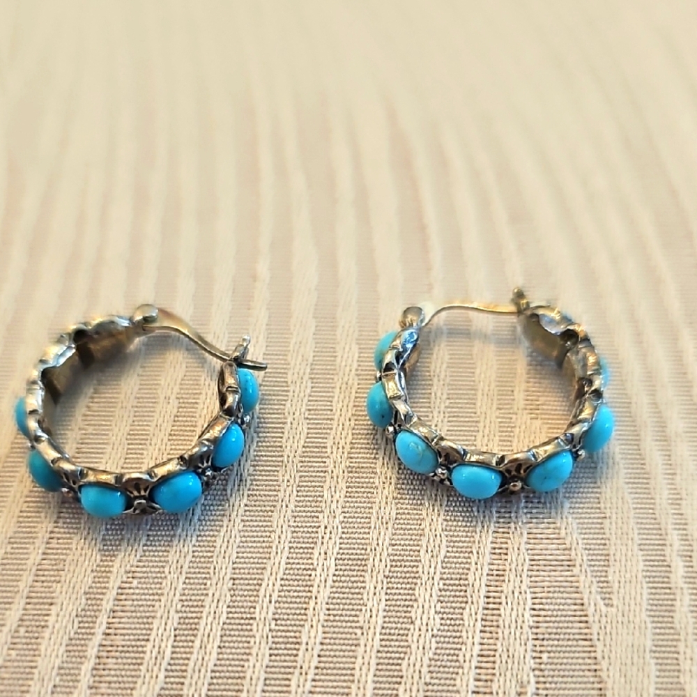 Sterling Silver Zuni Earrings